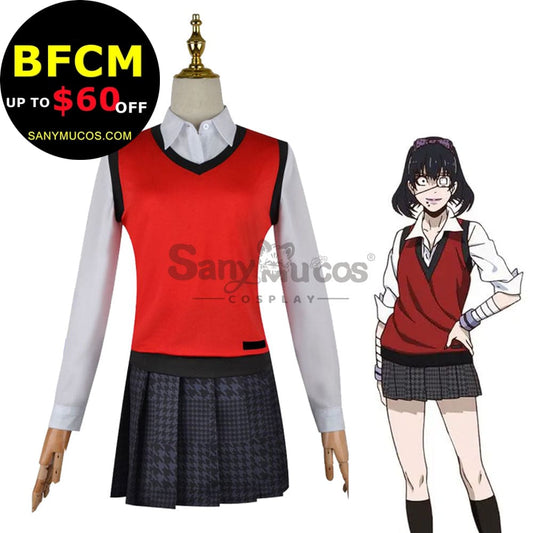 【In Stock】Anime Kakegurui Cosplay Midari Ikishima Costume Plus Size Costumes 1000
