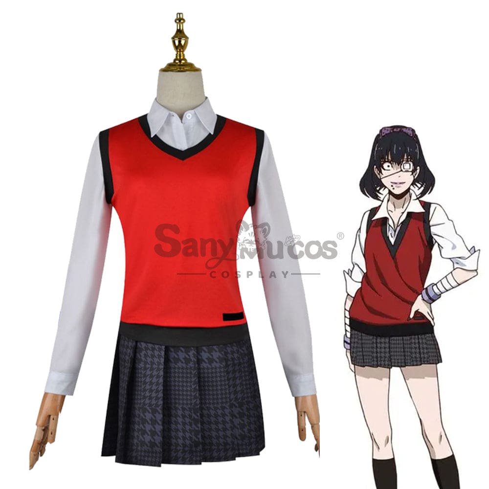 【In Stock】Anime Kakegurui Cosplay Midari Ikishima Costume Plus Size Costumes