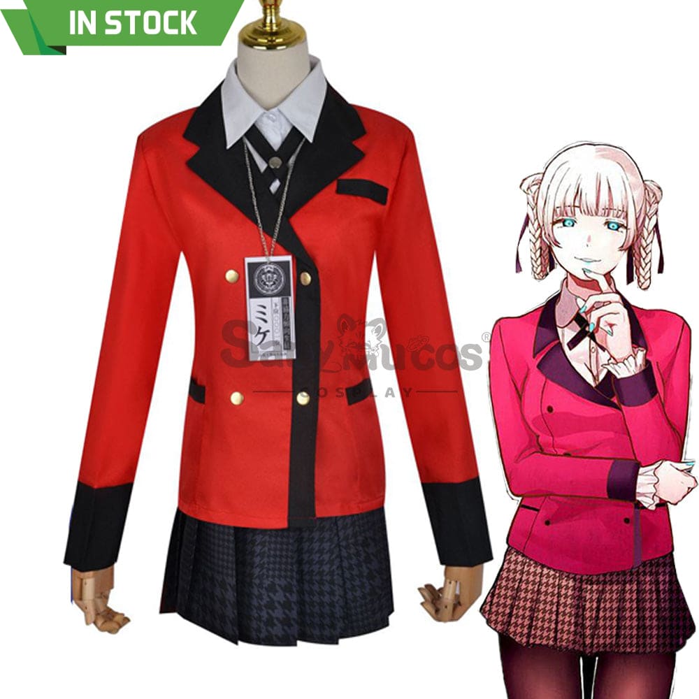 【In Stock】Anime Kakegurui Cosplay Momobami Kirari Costume Plus Size Costumes