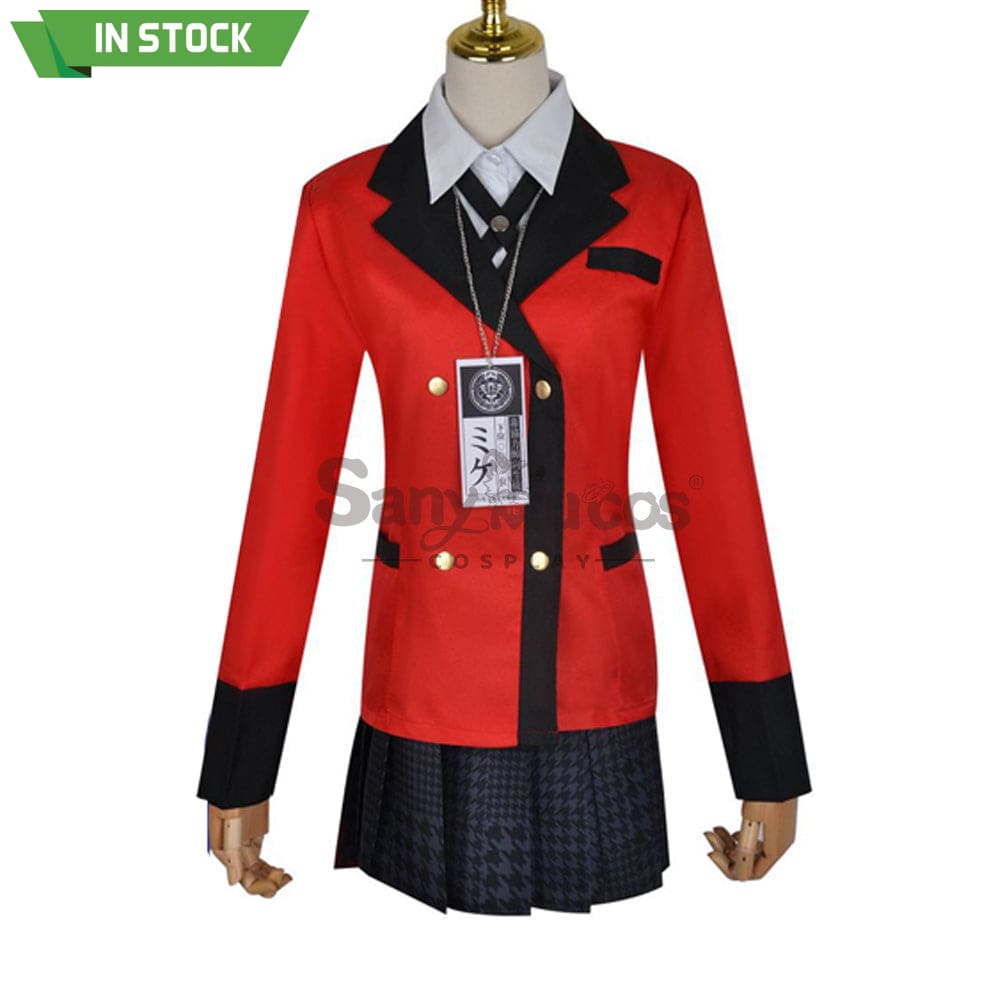 【In Stock】Anime Kakegurui Cosplay Momobami Kirari Costume Plus Size Costumes