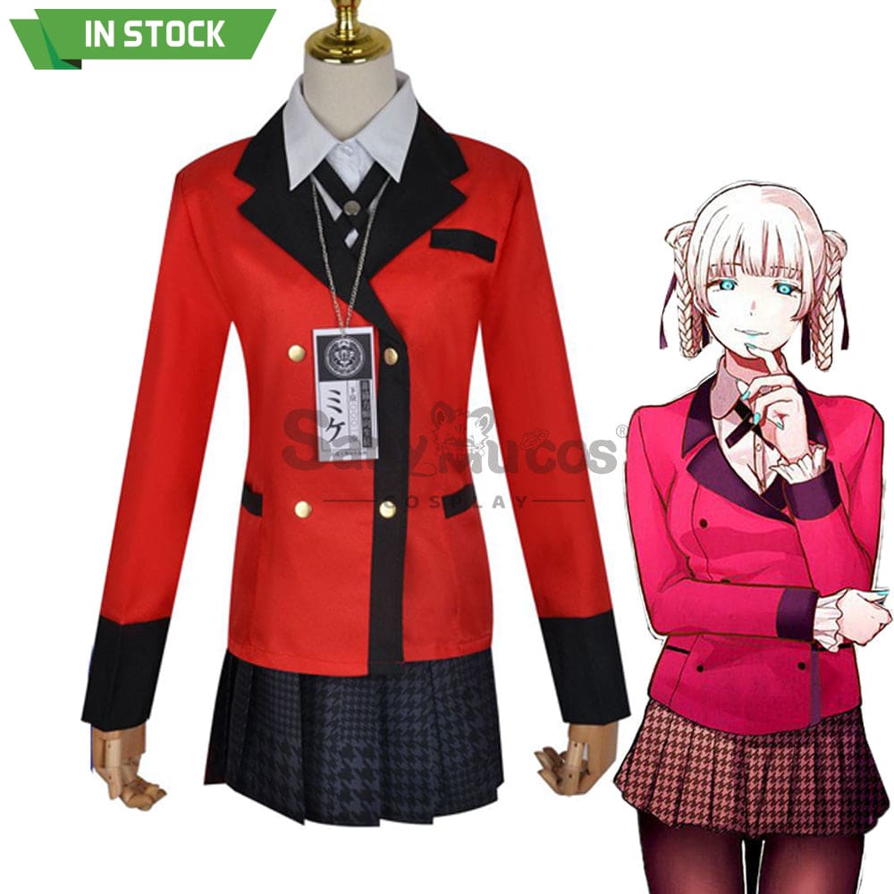 【In Stock】Anime Kakegurui Cosplay Momobami Kirari Costume Plus Size Costumes