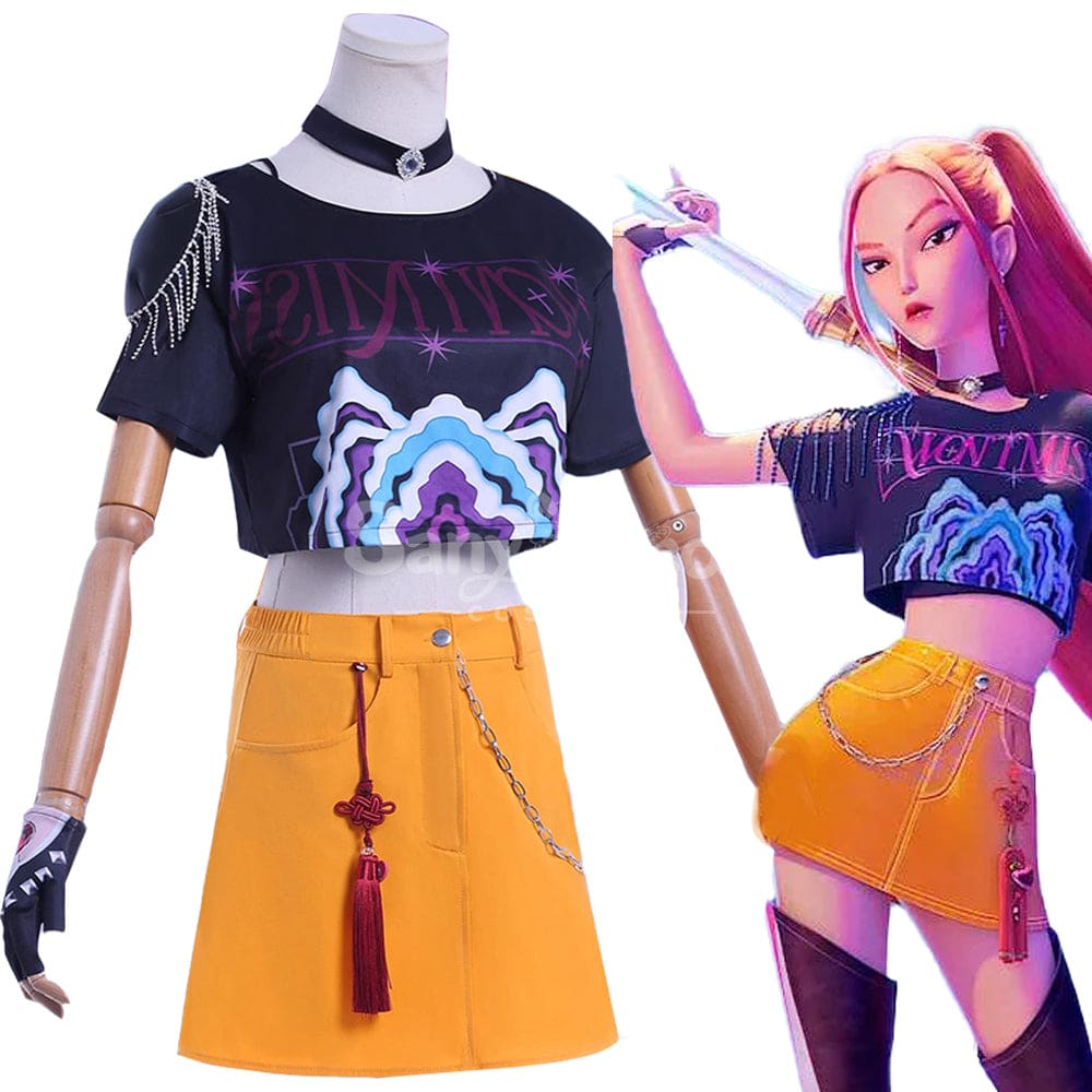 【Pre-Sale】Anime K‑POP Demon Hunters Cosplay Rumi Zoey Mira Cosplay Costume Cosplay Costumes