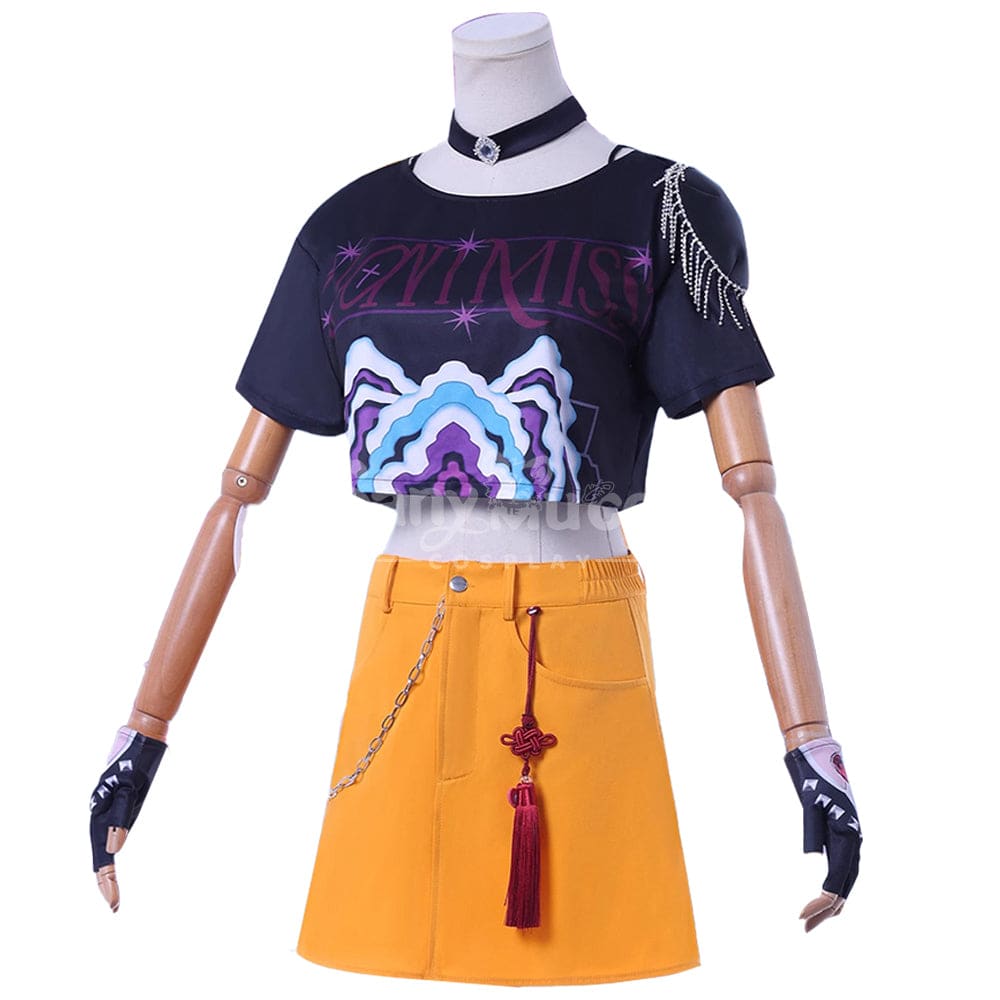 【Pre-Sale】Anime K‑POP Demon Hunters Cosplay Rumi Zoey Mira Cosplay Costume Mira / XS Cosplay Costumes