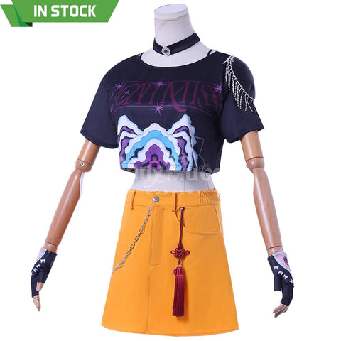 【Pre-Sale】Anime K‑POP Demon Hunters Cosplay Rumi Zoey Mira Cosplay Costume Mira / XS Cosplay Costumes