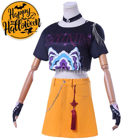 【Pre-Sale】Anime K‑POP Demon Hunters Cosplay Rumi Zoey Mira Cosplay Costume Mira / XS Cosplay Costumes