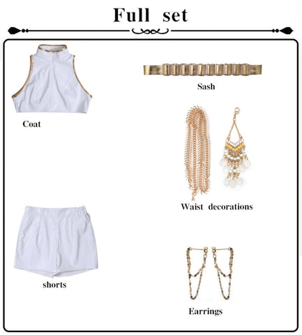 【Pre-Sale】Anime K‑POP Demon Hunters Cosplay Rumi Zoey Mira Playing song uniforms Cosplay Costume Rumi / XS Cosplay