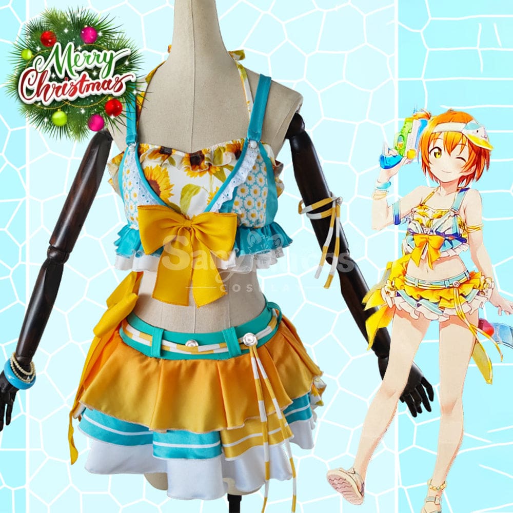 【In Stock】Anime Love Live! School Idol Project Cosplay Rin Hoshizora Swimsuit Cosplay Costume Cosplay Costumes