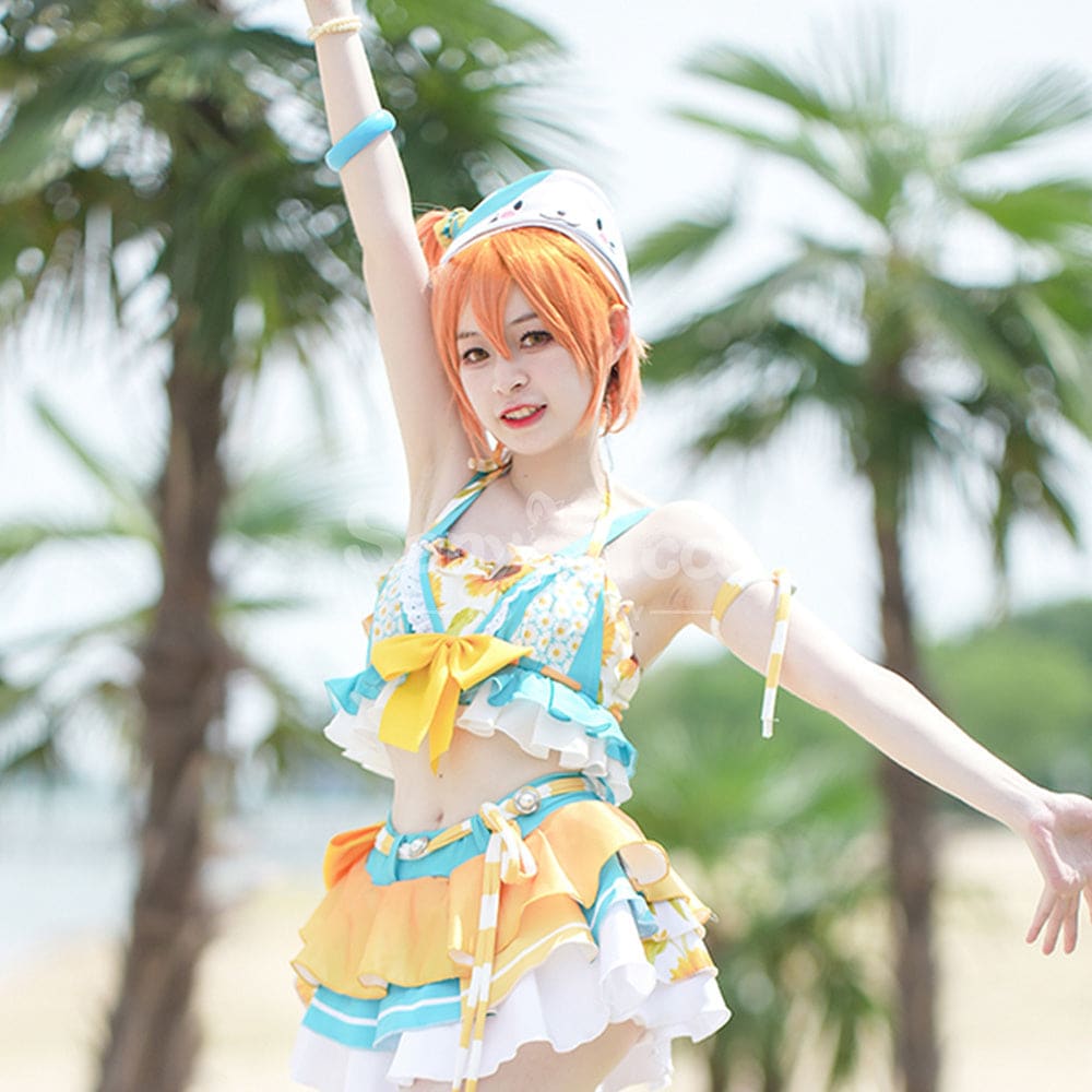【In Stock】Anime Love Live! School Idol Project Cosplay Rin Hoshizora Swimsuit Cosplay Costume Cosplay Costumes