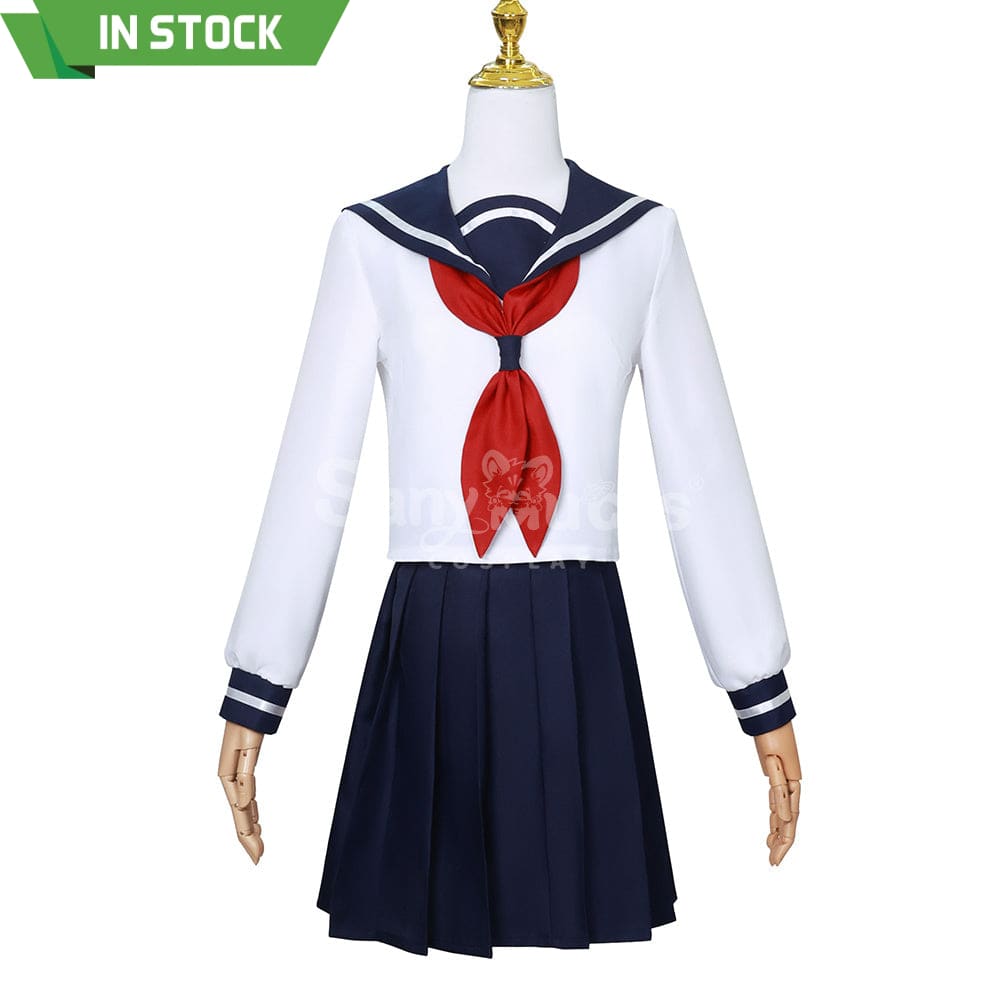 【In Stock】Anime Mission: Yozakura Family Cosplay Mutsumi Costume Plus Size Navy Blue / Xs Costumes