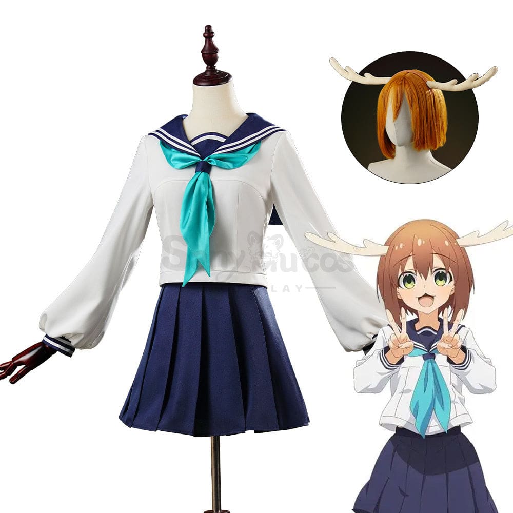 【In Stock】Anime My Deer Friend Nokotan Cosplay Noko Shikanoko Costume / Xs Costumes