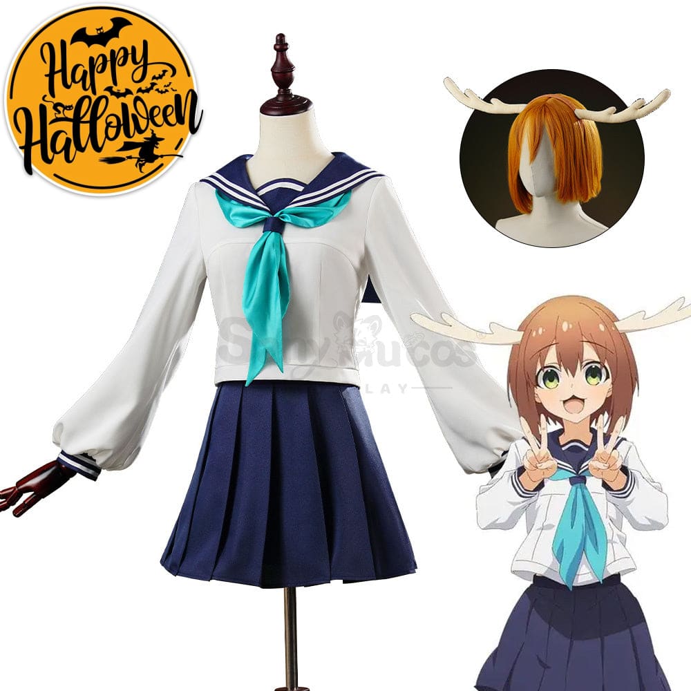 【In Stock】Anime My Deer Friend Nokotan Cosplay Noko Shikanoko Costume / Xs Costumes