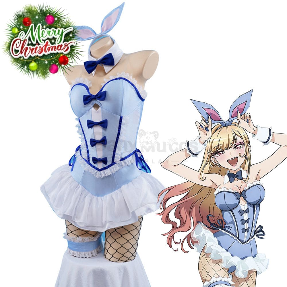【In Stock】Anime My Dress-Up Darling Cosplay Bunny Gril Marin Kitagawa Costume Costumes