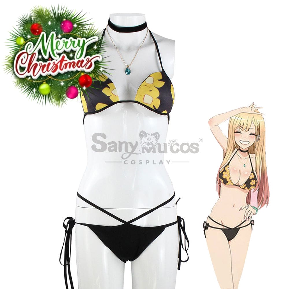 【In Stock】Anime My Dress Up Darling Cosplay Marin Kitagawa Bikini Swimsuit Costume Costumes