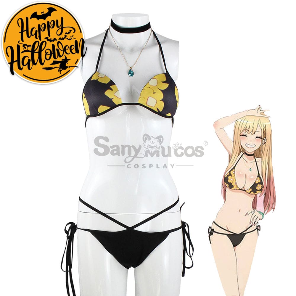 【In Stock】Anime My Dress Up Darling Cosplay Marin Kitagawa Bikini Swimsuit Costume Costumes