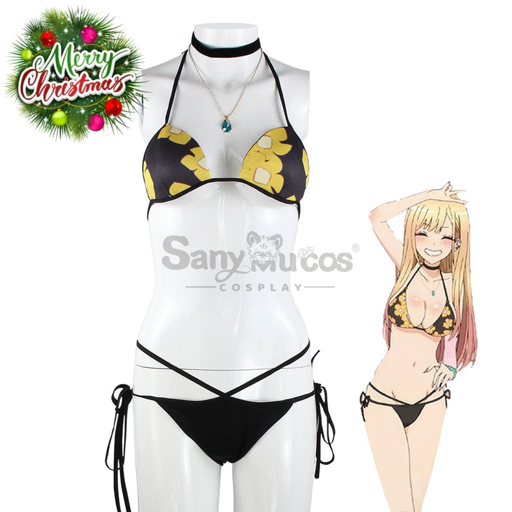 【In Stock】Anime My Dress Up Darling Cosplay Marin Kitagawa Bikini Swimsuit Costume Costumes