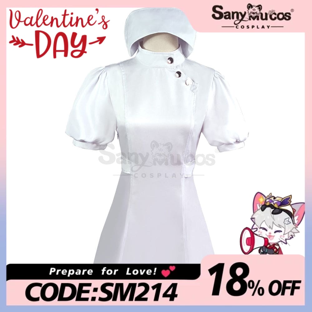 【In Stock】Anime My Dress Up Darling Cosplay Nurse Kitagawa Marin Costume White / S Costumes