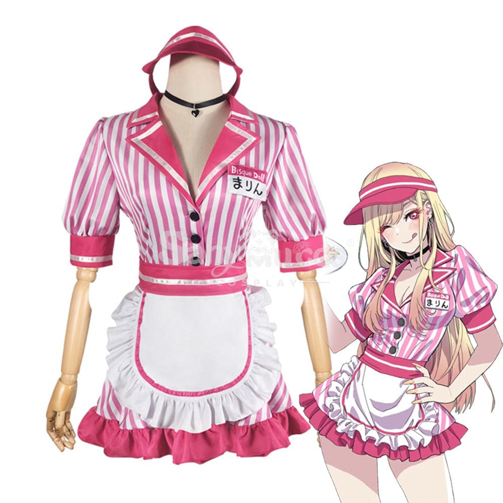 【In Stock】Anime My Dress Up Darling Cosplay Waitress Kitagawa Marin Costume Costumes