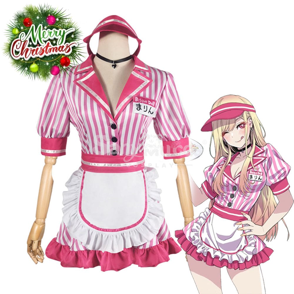【In Stock】Anime My Dress Up Darling Cosplay Waitress Kitagawa Marin Costume Costumes