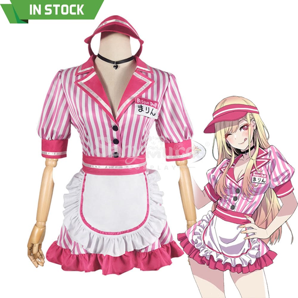 【In Stock】Anime My Dress Up Darling Cosplay Waitress Kitagawa Marin Costume Costumes