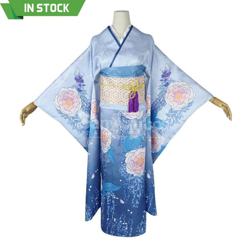 【In Stock】Anime My Happy Marriage Cosplay Miyo Costume Blue / Small Size Costumes