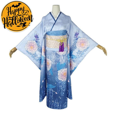 【In Stock】Anime My Happy Marriage Cosplay Miyo Costume Blue / Small Size Costumes