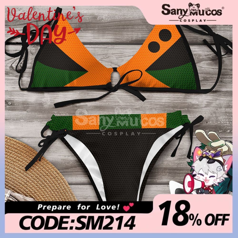 【In Stock】Anime My Hero Academia Cosplay Bikini Swimsuit Costume Style 1 / S Costumes