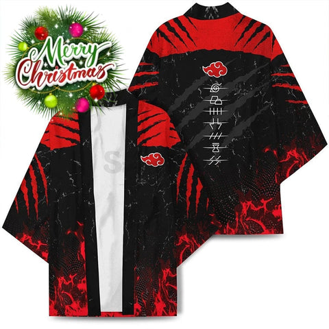 【In Stock】Anime Naruto Cosplay Akatsuki Swimsuit Costume Cloak / S Costumes