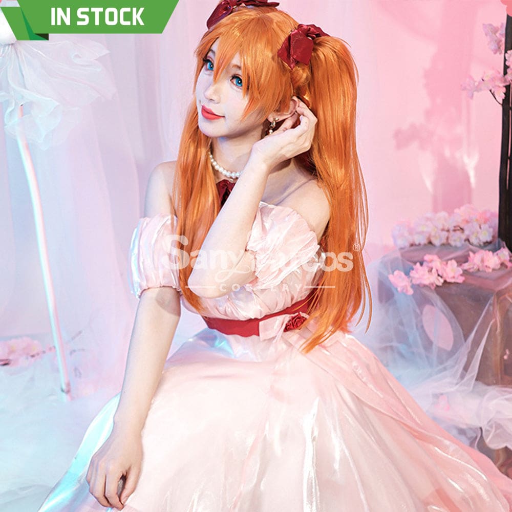 【In Stock】Anime Neon Genesis Evangelion Cosplay Asuka Dress Costume Plus Size Costumes