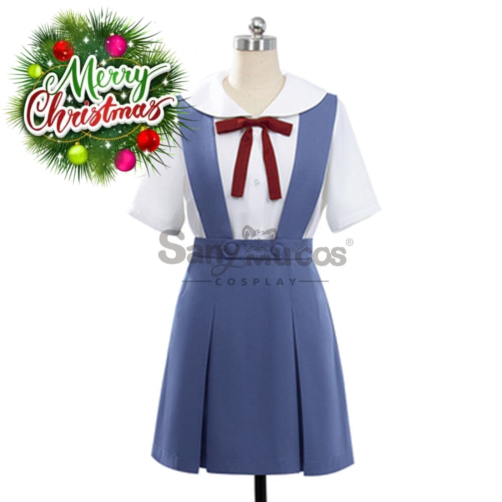 【In Stock】Anime Neon Genesis Evangelion Cosplay Ayanami Rei & Asuka Langley Soryu School