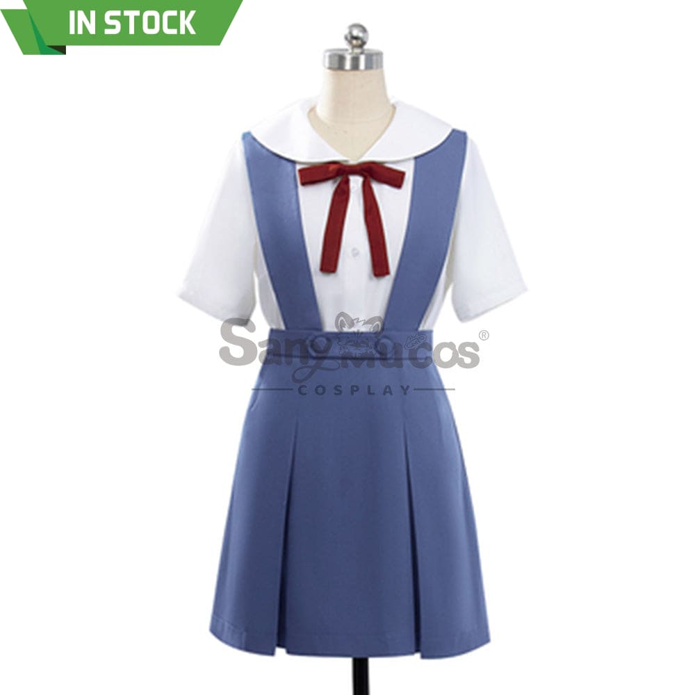 【In Stock】Anime Neon Genesis Evangelion Cosplay Ayanami Rei & Asuka Langley Soryu School