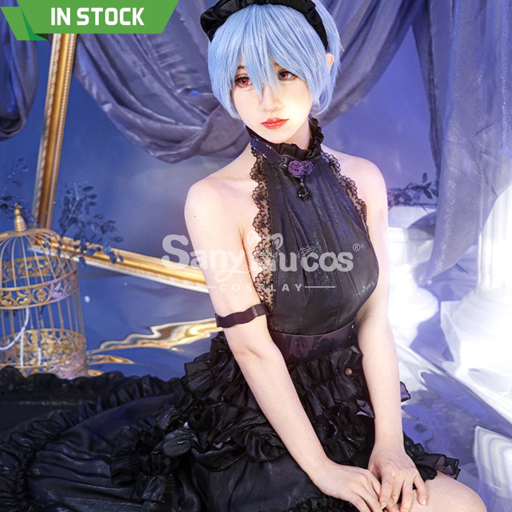 【In Stock】Anime Neon Genesis Evangelion Cosplay Ayanami Rei Dress Costume Plus Size Costumes