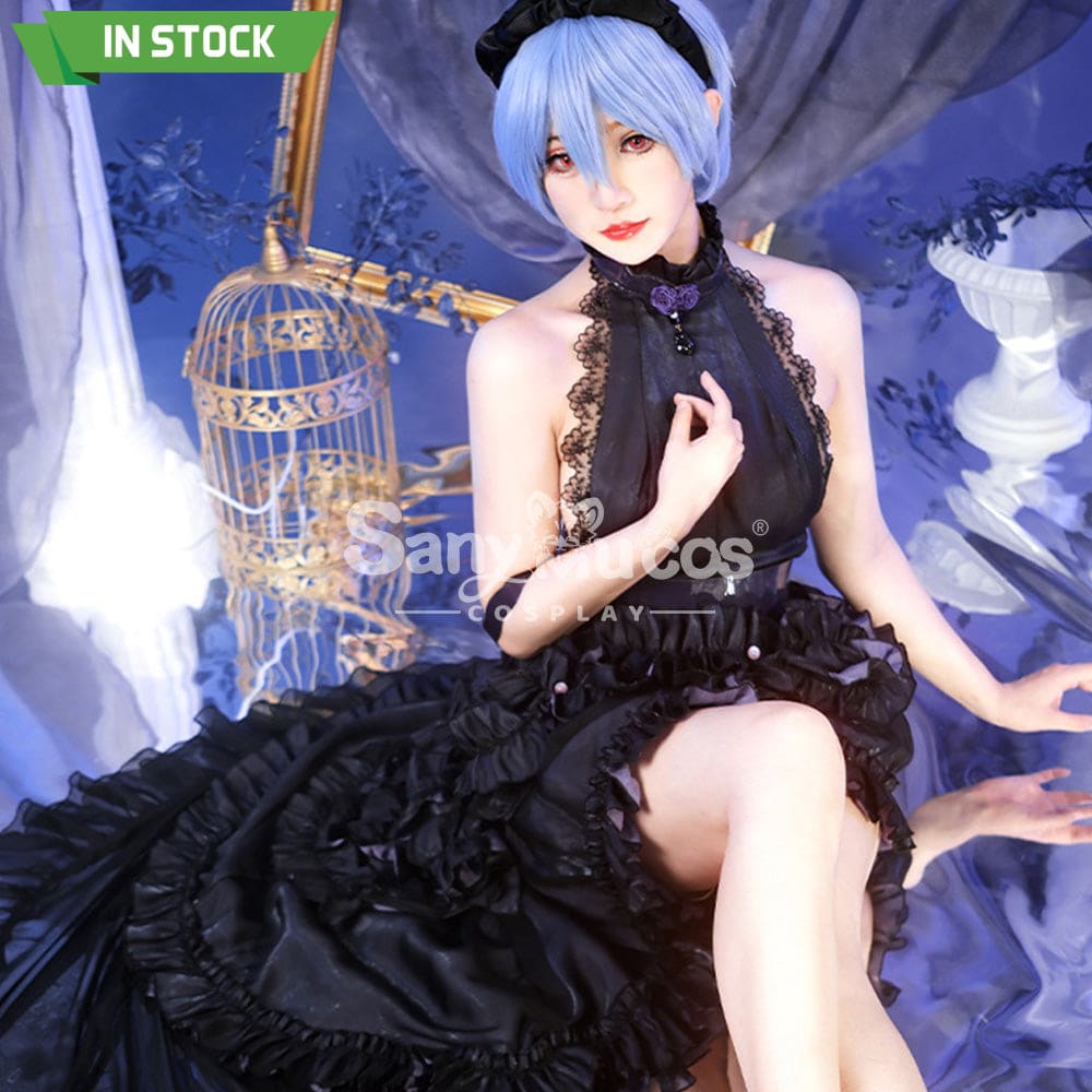 【In Stock】Anime Neon Genesis Evangelion Cosplay Ayanami Rei Dress Costume Plus Size Costumes