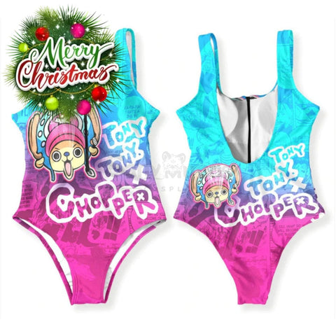 【In Stock】Anime One Piece Cosplay Chopper Swimsuit Costume Jumpsuit / S Costumes