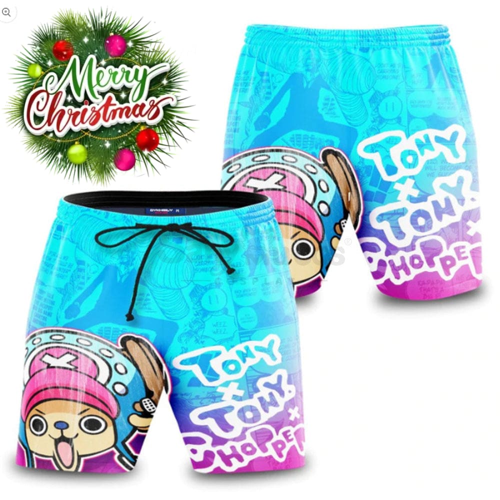 【In Stock】Anime One Piece Cosplay Chopper Swimsuit Costume Men’s Shorts / S Costumes