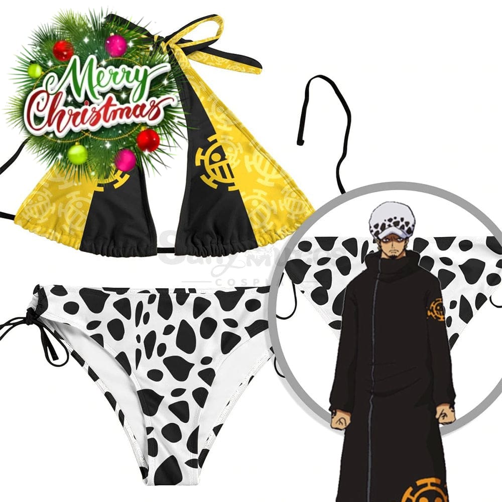 【In Stock】Anime One Piece Cosplay Law Swimsuit Costume Costumes