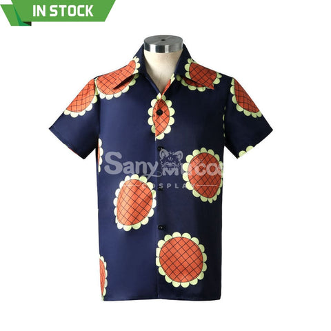 【In Stock】Anime One Piece Cosplay Luffy Sunflower Shirt Costume Costumes