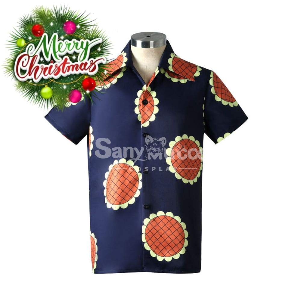 【In Stock】Anime One Piece Cosplay Luffy Sunflower Shirt Costume Costumes