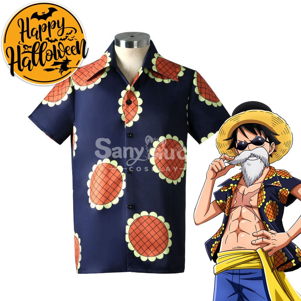 【In Stock】Anime One Piece Cosplay Luffy Sunflower Shirt Costume Costumes