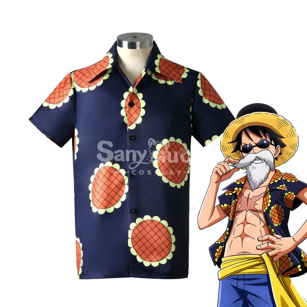 【In Stock】Anime One Piece Cosplay Luffy Sunflower Shirt Costume Costumes