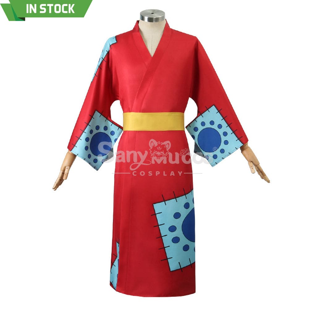 【In Stock】Anime One Piece Cosplay Luffy Wano Country Kimono Costume Costumes