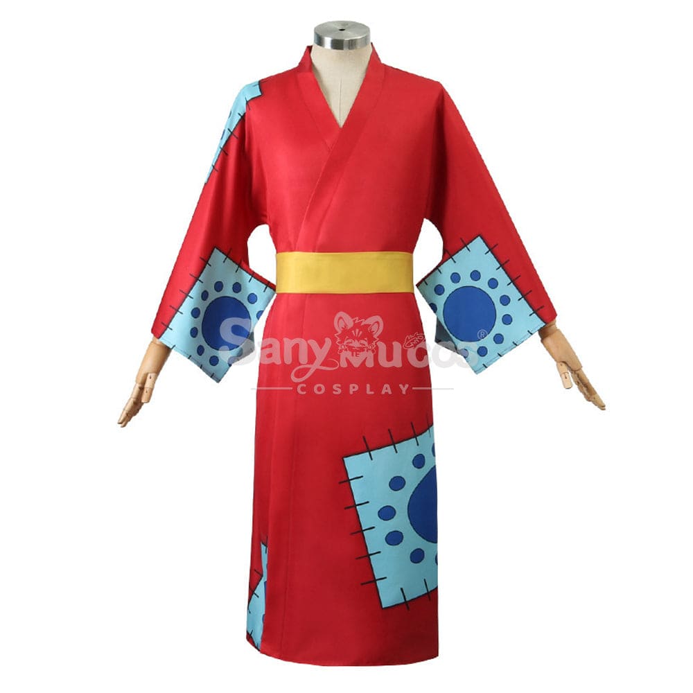 【In Stock】Anime One Piece Cosplay Luffy Wano Country Kimono Costume Costumes