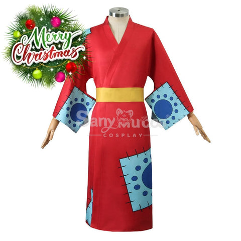 【In Stock】Anime One Piece Cosplay Luffy Wano Country Kimono Costume Costumes