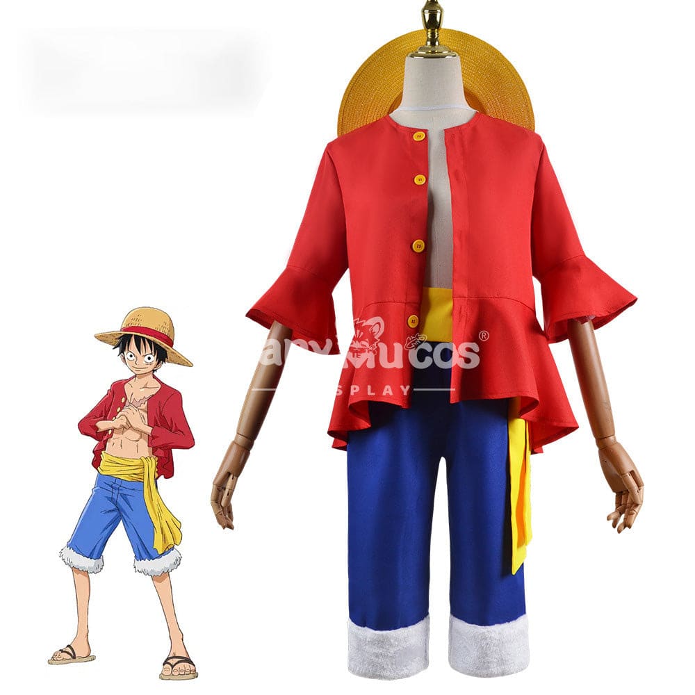 【In Stock】Anime One Piece Cosplay Monkey D. Luffy Costume / 110 Costumes