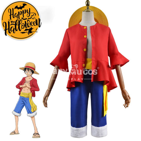 【In Stock】Anime One Piece Cosplay Monkey D. Luffy Costume / 110 Costumes