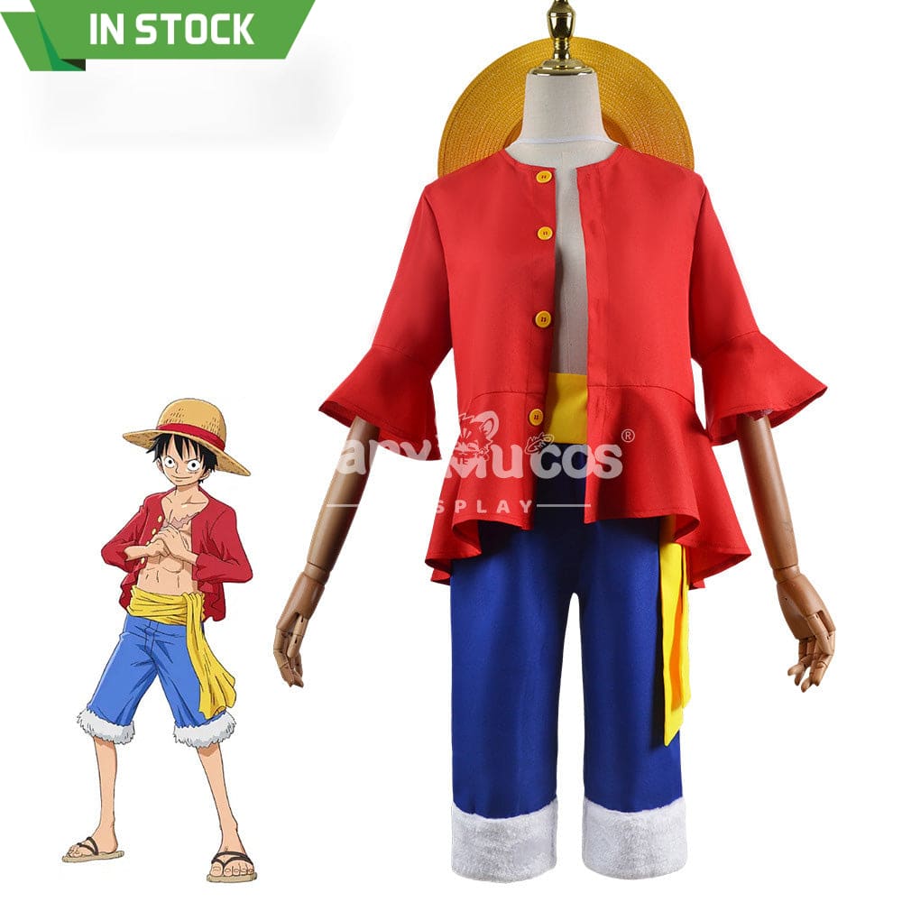 【In Stock】Anime One Piece Cosplay Monkey D. Luffy Costume / 110 Costumes