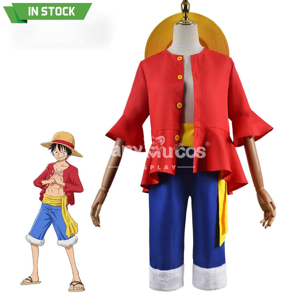 【In Stock】Anime One Piece Cosplay Monkey D. Luffy Costume / 110 Costumes