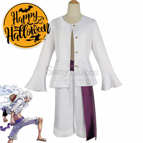 【In Stock】Anime One Piece Cosplay Monkey D. Luffy Costume Gear 5 Techniques / 110 Costumes