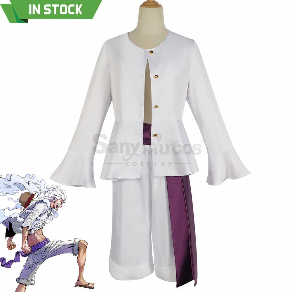 【In Stock】Anime One Piece Cosplay Monkey D. Luffy Costume Gear 5 Techniques / 110 Costumes