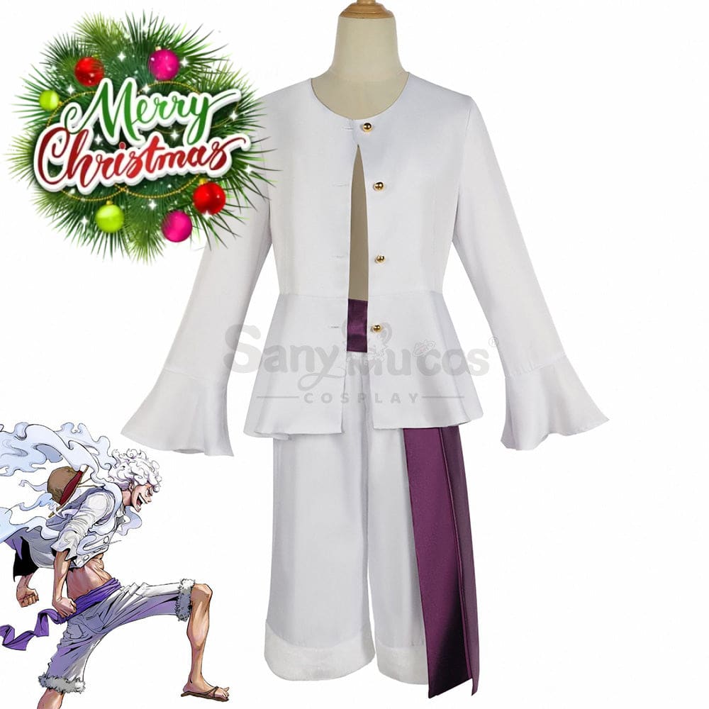 【In Stock】Anime One Piece Cosplay Monkey D. Luffy Costume Gear 5 Techniques / 110 Costumes