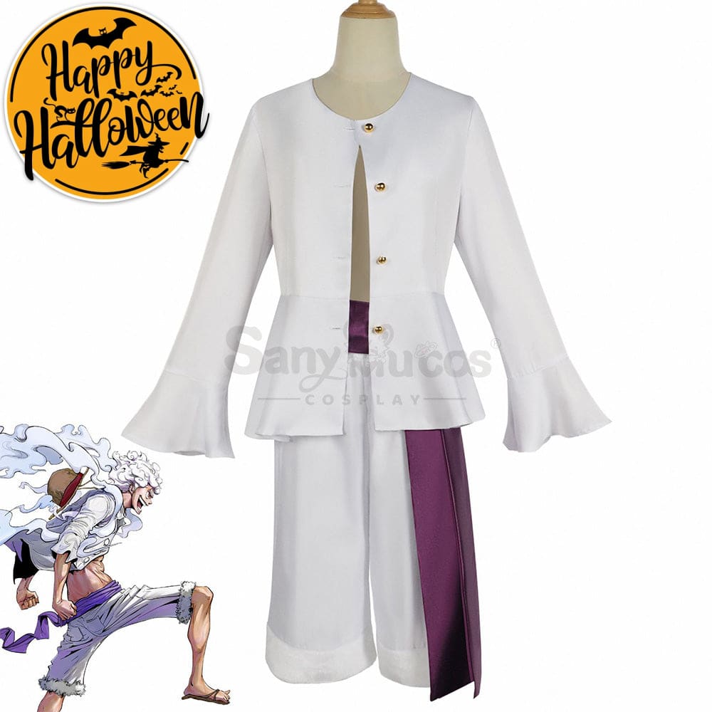 【In Stock】Anime One Piece Cosplay Monkey D. Luffy Costume Gear 5 Techniques / 110 Costumes